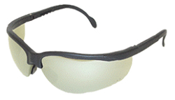 Safety Glasses, Body Armor 1500 Series, Black Frame, Indoor/Outdoor Anti-fog Lens - Latex, Supported